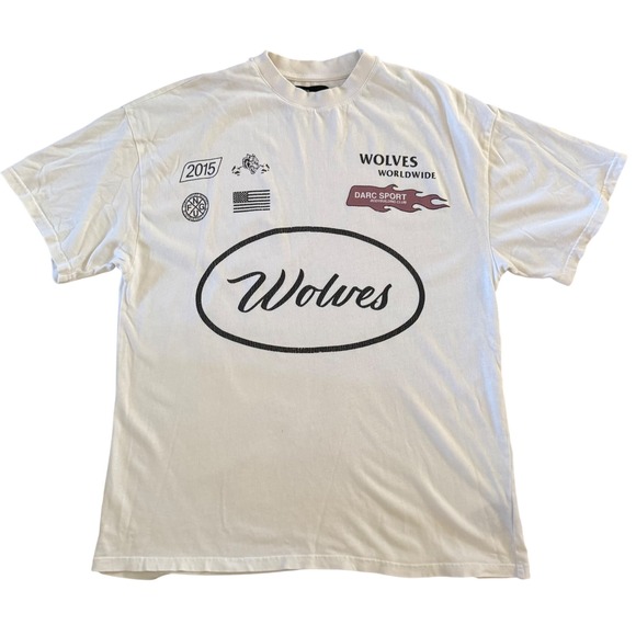 Darc Sport Wolves Club Shirt Mens White Short Sleeve Bodybuilding Club Medium - Picture 10 of 10